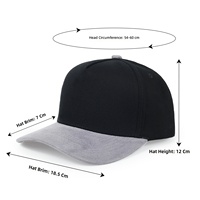 Casquette de baseball personnalisée bicolore, style color block, ajustable, unisexe, protection solaire, casquette unie, vente en gros, tendance