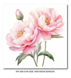 Hiện đại pha lê sứ vải tường nghệ thuật Lily <span class=keywords><strong>Rose</strong></span> Flower Painting kỹ thuật số in cho trang trí nội thất hiện đại hoa in - Product Image 3