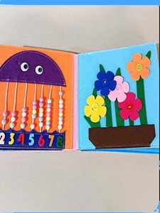 <span class=keywords><strong>Livre</strong></span> en feutre Montessori pour l'éducation précoce, développe les compétences pratiques, résistant aux déchirures, jouet éducatif pour enfants - Product Image 2