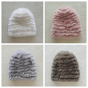 Phổ biến Rex Thỏ lông len dệt tay Mũ mùa đông cho người lớn đàn hồi cho trượt tuyết hàng ngày thể thao nữ hình ảnh túi nhựa + carton - Product Image 4