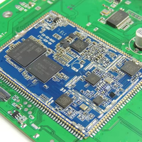 Desain dan Pembuatan PCB Setengah Lubang FR-4 Kustom, Prototipe, Perakitan PCBA, Finishing Permukaan HASL untuk