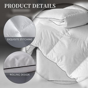 Edredón de Plumón de Ganso, Suave, Cálido, Transpirable, Anti-fugas, Personalizable, Grueso, para Todas las Temporadas, Ropa de Cama de Hotel - Product Image 4