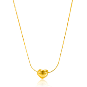 Collar Minimalista <span class=keywords><strong>de</strong></span> Acero Inoxidable Chapado en Oro <span class=keywords><strong>de</strong></span> 18K con Colgante <span class=keywords><strong>de</strong></span> Corazón para Mujeres y <span class=keywords><strong>Niñas</strong></span> - Product Image 1