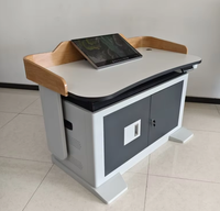 Tables de formation pour salles de classe et bureaux, pupitres en acier, podium numérique pour enseignants, plateforme multimédia, pod de présentation multimédia