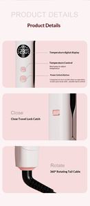 Lisseur infrarouge prêt à être expédié, plaques en titane, chauffage en céramique pour un chauffage rapide, crée des styles raides et bouclés - Product Image 4