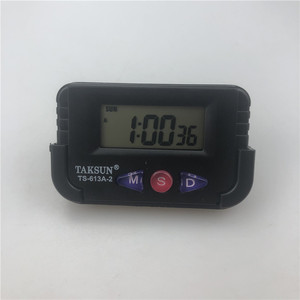 Taksun Ts613a Mini Digital <b>Clock</b> With Stopwatch For Exams And Exercises <b>Battery</b> Powered Rectangle Shape - Product Image 2