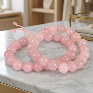 Asterisk Rose Quartz Beaded Bracelets for Men Women 8mm Rose Beads Energy <b>Healing</b> Power Bangle Loose - Product Image 3