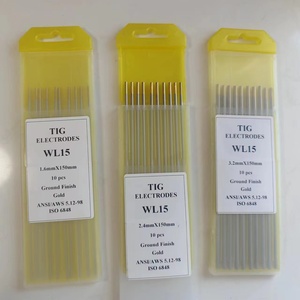 Chất lượng cao Sói Đen hồ quang <span class=keywords><strong>Tig</strong></span> Hàn vonfram điện cực que WT20 wc20 wl15 <span class=keywords><strong>WP</strong></span> 2.4*150/175mm ngọn đuốc hàn - Product Image 3