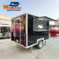 Webetter Street Tea Coffee Vending Cart Chicken Rotisserie BBQ Food Trailer Fully Equipped Kitchen Mobile Concession Food Truck