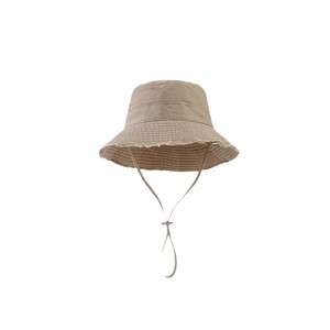 Women's Washed Bucket Hat Pink Sun Protection Wide Brim Canvas Fisherman Hat - Product Image 2