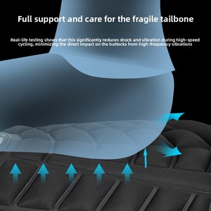 Coussin de siège de <span class=keywords><strong>moto</strong></span> imperméable, résistant au soleil, absorbant les chocs, dissipant la chaleur, respirant, épaissi, siège souple et élastique pour scooter - Product Image 4