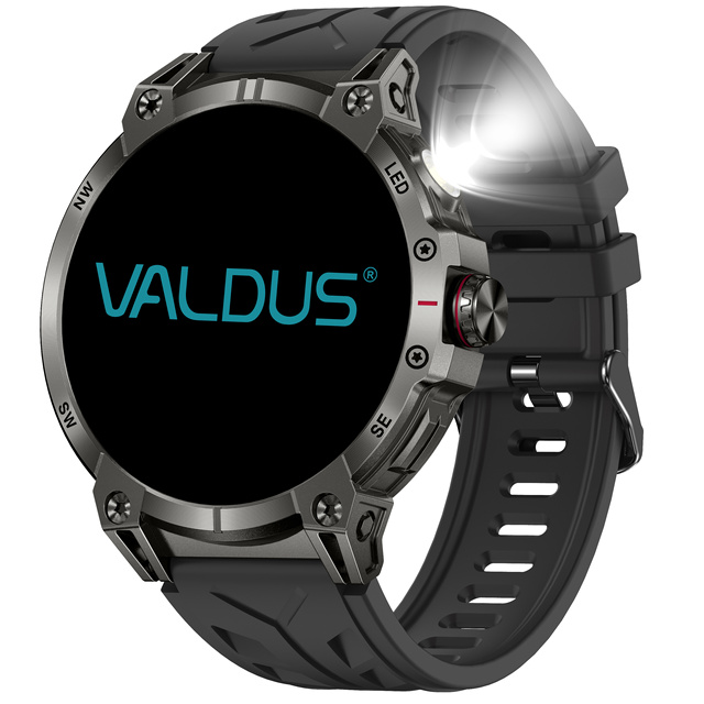 VALDUS 760mAh Battery Support AI Voice Assistant Bluetooth Call Function Smartwatch Multiple Sports Modes Timer VS19 Smart Watch