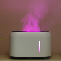 Feu Difusore Aromaterapia Defuser Logo personnalisé 240ml Télécommande Simulation Flamme Ultrasons Aroma Humidificateur Diffuseurs YS