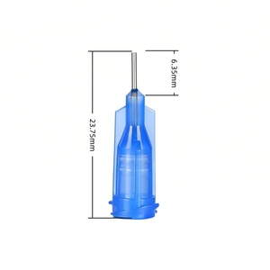 Punta de Dispensación de Acero Inoxidable de Calibre 22G y 0.25 Pulgadas con Conector Luer Lock de Plástico para Dispensador de Jeringas No Médicas - Product Image 2