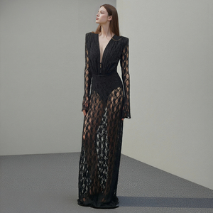 Sexy Black Transparent Dress - Elegant & Seductive