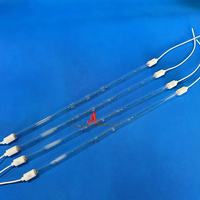 Tube infrarouge à ondes courtes, éclairage IR clair, résistant aux hautes températures, remplacement pour Heraeus, utilisé pour four à tube