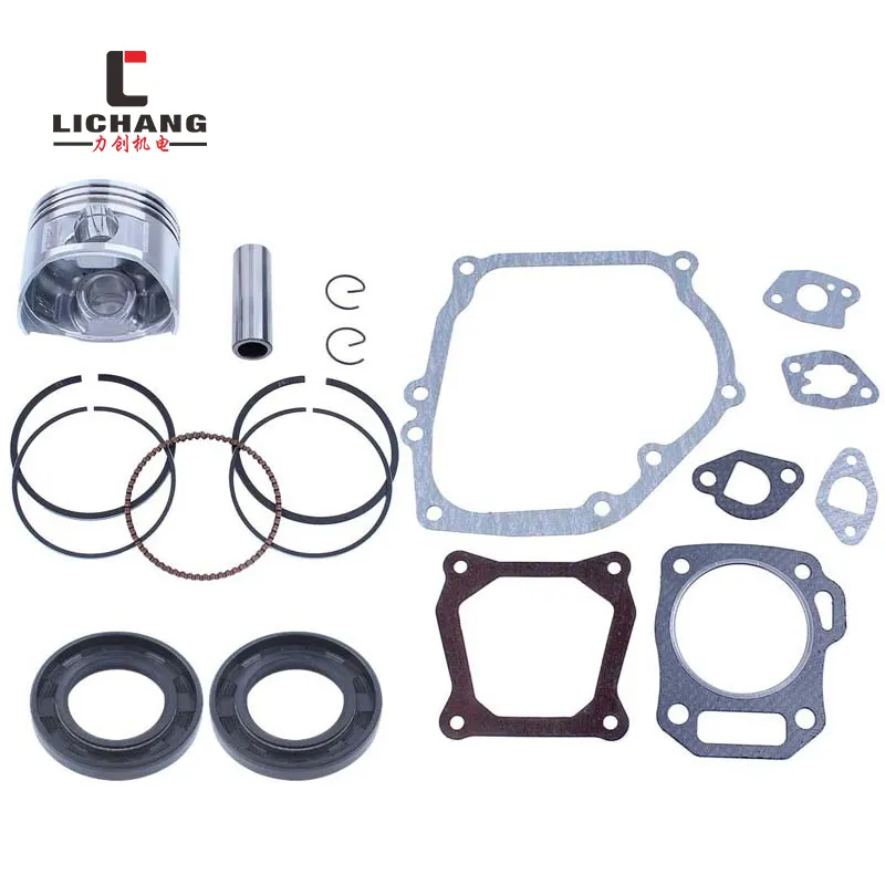 Kit de reconstrucción de sello de aceite de junta de anillos de pistón, 68mm, para Honda GX160, GX200, 168F, 5,5/6.5HP, motor recortador de generador de gasolina de 2-3.5kw