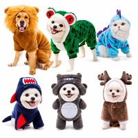 Disfraz de Dinosaurio de Felpa Ecológico para Perros y Gatos, Sudadera con Capucha para Mascotas, Popular en Otoño, Navidad y Halloween