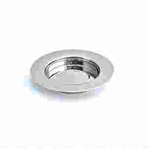 Fabricante bajo MOQ Acero inoxidable Metal plateado redondo liso comunión pan apilamiento placa para Iglesia Eucaristía - Product Image 1