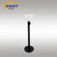 Traust Poteau de guidage rétractable avec barrière à ruban en plastique et cuve en PC pour le contrôle des foules et la gestion des files d'attente en aéroport