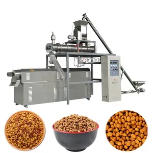 Linea di produzione completa automatica Pedigree pet gatto cibo per cani che fa macchina per la lavorazione dell'estrusore