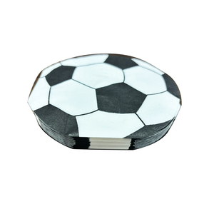 Serviettes jetables biodégradables en forme de ballon de football, <span class=keywords><strong>thème</strong></span> football, serviettes de table pour fête de remise des diplômes, décorations de table 25x25cm - Product Image 1