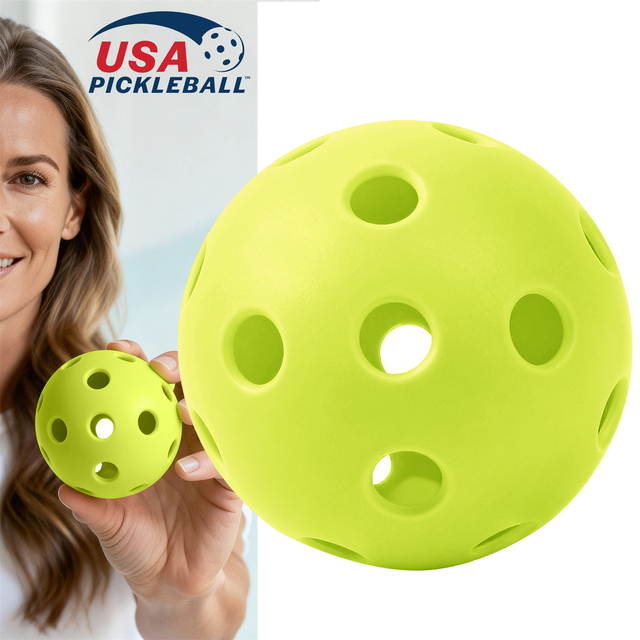 Outdoor Pickleball Balls Official Requirement Perfectly Balanced High Bounce Durable Indoor Pickleball