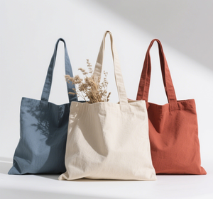Borse Tote in Tela Personalizzate con Logo Stampato, Riutilizzabili per lo Shopping, con Manici, per Promozioni - Product Image 1