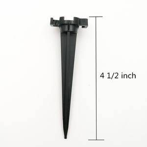 Guirlandes lumineuses d'extérieur de 4,5 pouces, supports de jardin, crochets de <span class=keywords><strong>gouttière</strong></span>, éclairage au sol, piquets noirs - Product Image 6