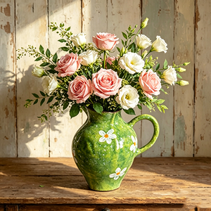 Petit vase en céramique <span class=keywords><strong>de</strong></span> style Wabi Sabi chinois <span class=keywords><strong>de</strong></span> Jingdezhen pour l'arrangement floral <span class=keywords><strong>de</strong></span> table, poterie décorative rétro - Product Image 5