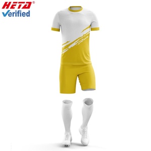 Wholesale Customized Soccer Wear <b>Men</b> FootballJerseys Breathable Shorts Sublimation Soccer Jersey Set Football Uniforms Set - Product Image 6