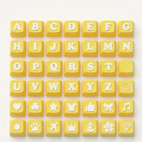 Porte-clés personnalisé imprimé en 3D avec bouton-pression, jouet anti-stress DIY avec nom en lettres, pour décoration de bureau mignonne et pastel, cadeau