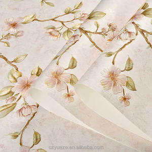 Alta calidad 3D jardín luz Rosa flor sala <span class=keywords><strong>de</strong></span> estar Fondo decoración hogar en relieve papel tapiz para habitación <span class=keywords><strong>de</strong></span> <span class=keywords><strong>niñas</strong></span> - Product Image 1