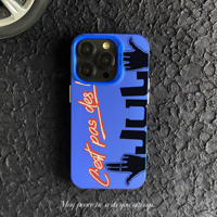 Coque de téléphone portable élégante et tendance en pierre d'Islande IMD personnalisée avec protection d'écran et support pour iPhone 11 12 13 14 15 16 17
