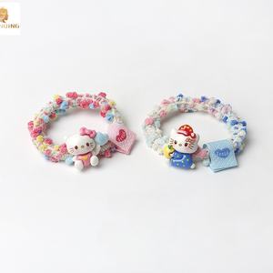 Schattige Kitty Cat kleurrijke haarbandjes Sanrio cartoon meisjes hoofdbanden scrunchies zoete haarbandjes voor kinderen haaraccessoires - Product Image 2