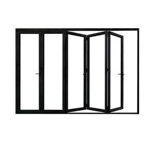 Portas Bifold Windproof Painéis De Vidro De Vidros De Alumínio Portas De Acordeão Pátio Baixo E - Product Image 2
