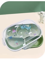 Boîte à lunch bento en plastique sans BPA, étanche, rectangulaire, pour collations, utilisable au micro-ondes, pour l'école - Pour enfants et bébés, vente chaude 2024