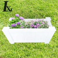 LIANNGXIN PVC Vinyl Plastic blanc Jardinière extérieure Jardinière