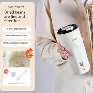Máquina Portátil para Leche de Soya de 300 ml, Autolimpiante, de Alta Velocidad, con Cuchilla Mezcladora 3D de 4 Aspas, Electrodoméstico Pequeño para Cocina - Product Image 6