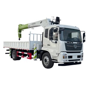 Grue à flèche rigide Dongfeng 4x2 montée sur camion, 8 tonnes, 10 tonnes, 12 tonnes, grue de chargement hydraulique pour camion à vendre - Product Image 1