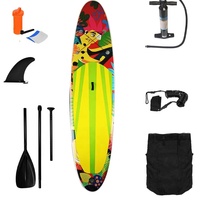 Tabla de Paddle Surf Inflable (SUP) ESUP, Material de PVC/ABS con Tecnología Drop Stitch, Ecológica, Kit de Reparación de Bomba, para Surfear en el Océano