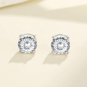 Wholesale Supply Moissanite Diamond Earrings Fine Jewelry Collection for Women Fashion Retail Gift Shops and Online Stores Sale - Product Image 4