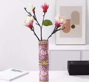 Jarrón de porcelana minimalista de estilo europeo, adorno decorativo de cerámica para encimera exquisito de gama alta - Product Image 3