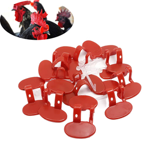 Poultry Anti-Pecking Red Chicken <b>Plastic</b> Eye <b>Glasses</b> Chicken Eye <b>Glasses</b> Anti-pecking <b>Glasses</b> Poultry Supplies - Product Image 1