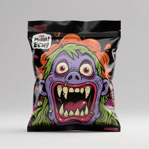 Personalizado al por mayor 3,5G 7g 14g 28G personalizado impreso plástico de pie bolsa impermeable 3,5g comida poliéster película bolsa con <span class=keywords><strong>mi</strong></span> logotipo - Product Image 6