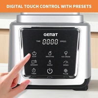 6L Multifunctionele Hoge-Vermogen Blender Digitale Touchpad Heavy Duty Blender Commerciële Sapcentrifuge IJs Smoothie Drink Blender Machine