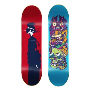 Aisamstar individuelles 31 Zoll Maple komplettes Skateboard doppelseitiger Druck exklusives Design Skateboard für Anfänger