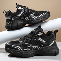Chaussures de course pour hommes avec logo personnalisé, grande taille, respirantes, en mesh, semelle épaisse, baskets de sport décontractées, design personnalisé