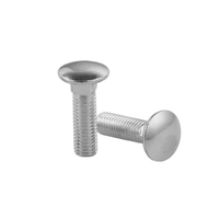 M6 M8 M12 M16 acier au carbone noir blanc bleu zingué GAL ZP classe 4.8 8.8 10.9 12.9 boulon d'entraîneur avec écrou et rondelle DIN603