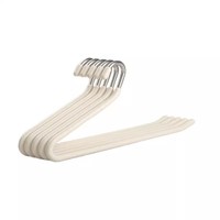 DS5202 cintres enduits de caoutchouc cintres à bout ouvert pour pantalons en jean pour placard cintres à pantalons en acier inoxydable pour femmes et hommes